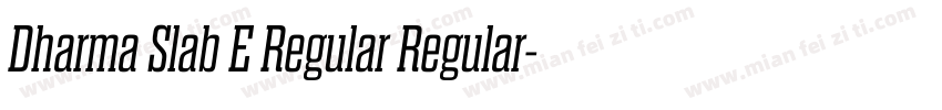 Dharma Slab E Regular Regular字体转换